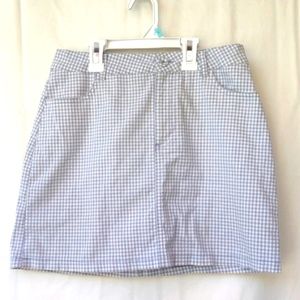Forever 21 Blue Gingham Short Skirt S